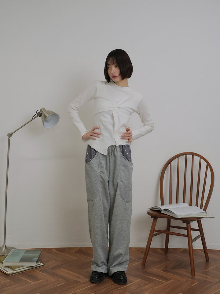 petit star pocket sweat pants