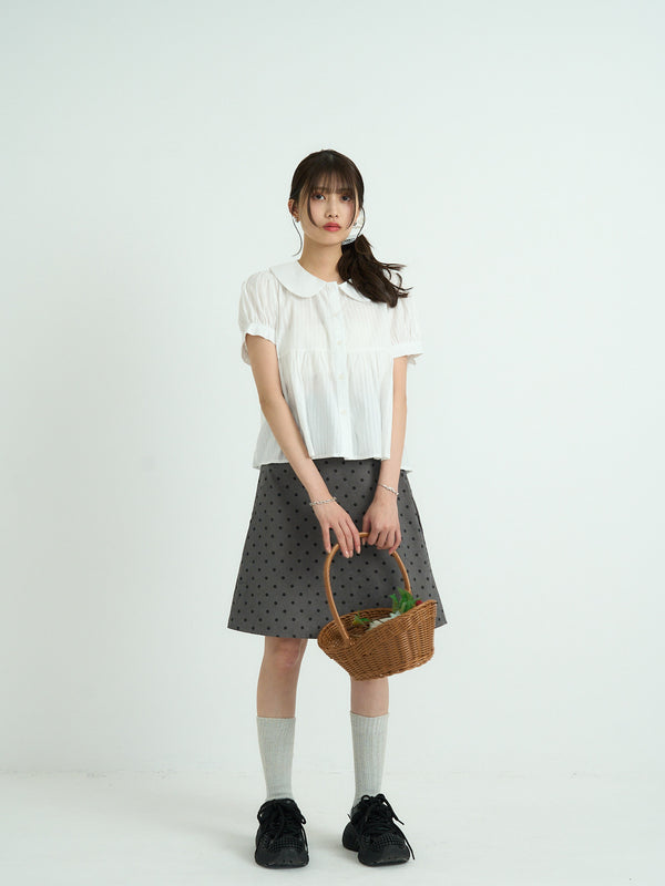 polka dot  midi skirt