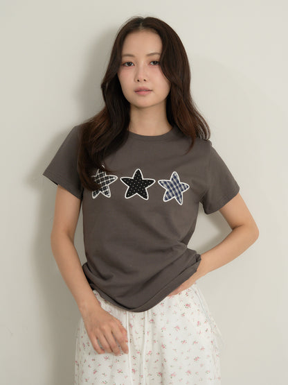 star patch tee