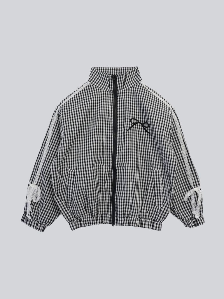 side lace line blouson