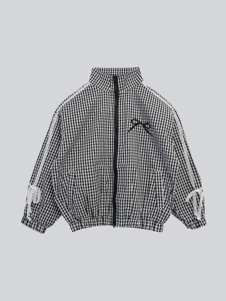 side lace line blouson