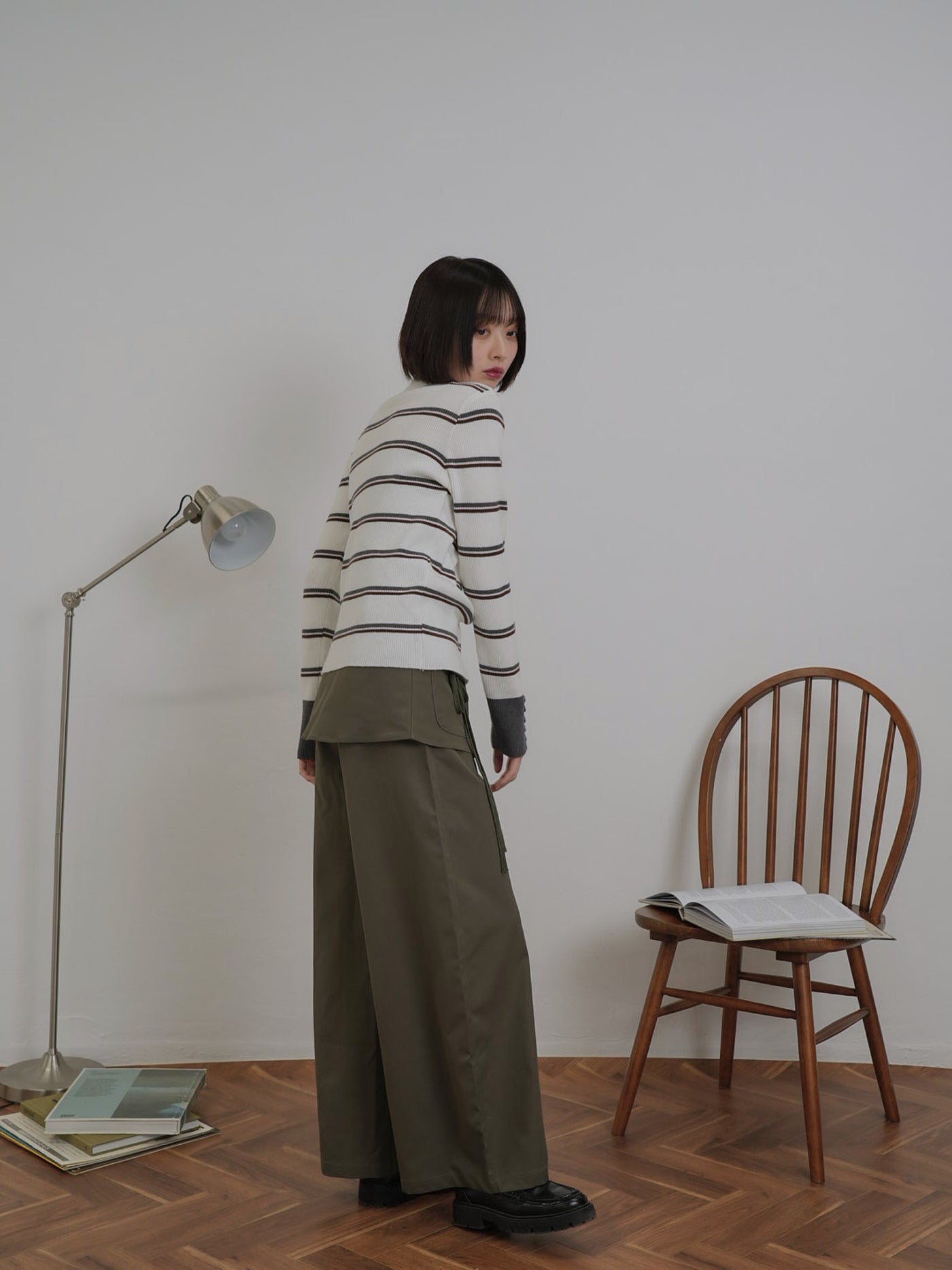 ワイド カーゴパンツ 大人カジュアル レディース Uenui