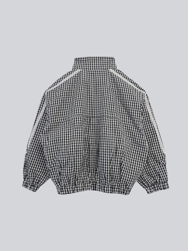 side lace line blouson