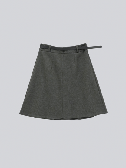 classic midi pleated skirt