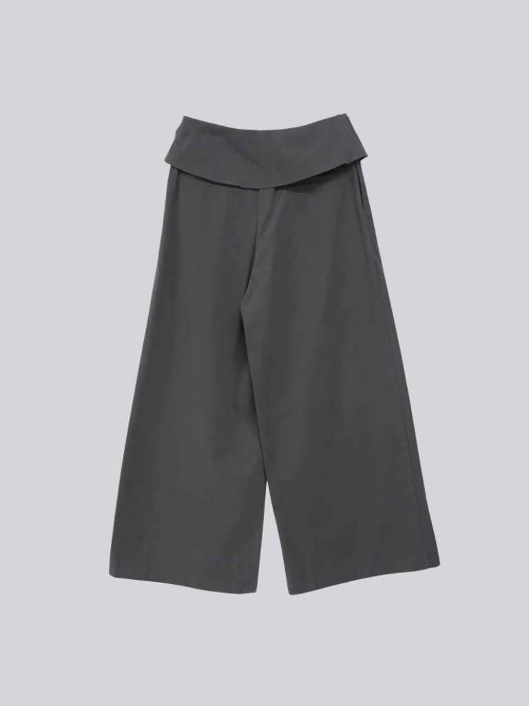 wrap layer wide pants