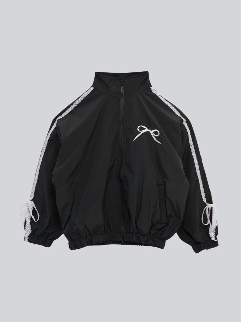 side lace line blouson