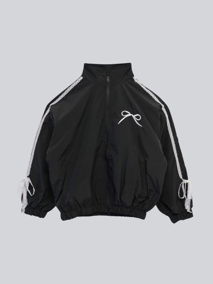 side lace line blouson