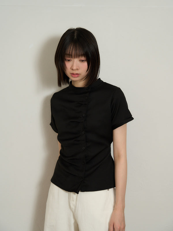 twist button check top