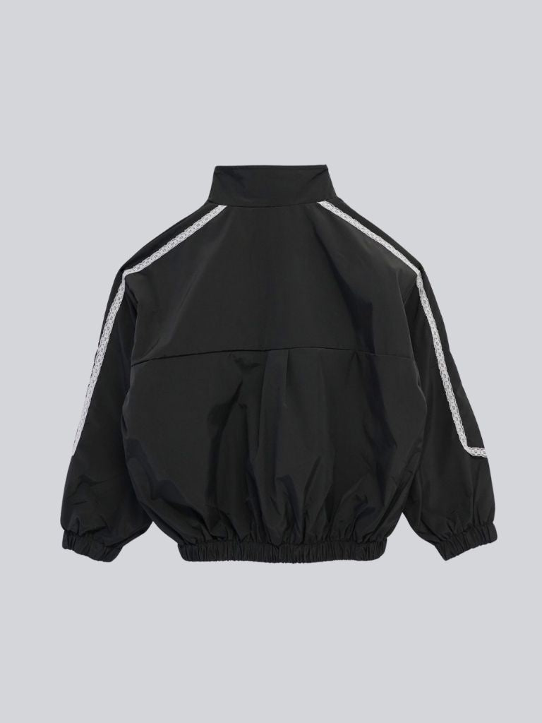 side lace line blouson