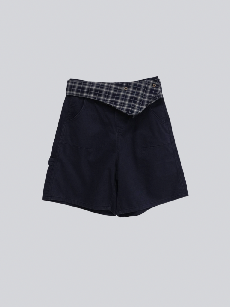 waist check cargo half pants