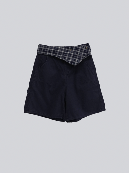 waist check cargo half pants