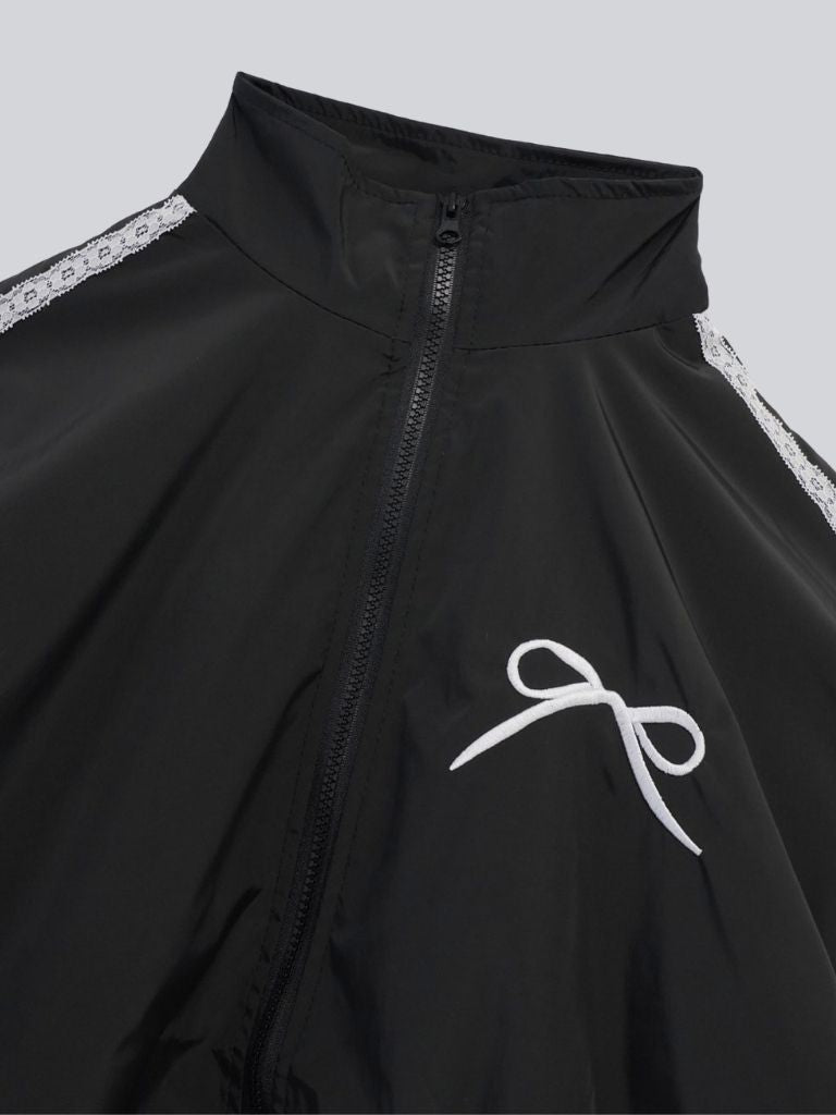 side lace line blouson