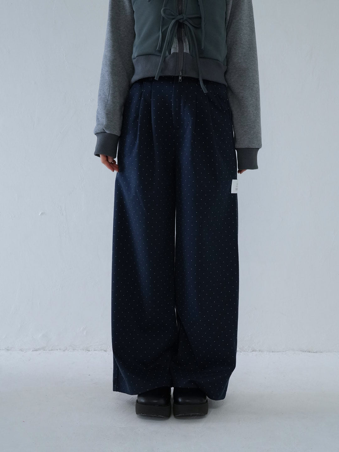 【 10月上旬発送予定 】dot pattern wide slacks