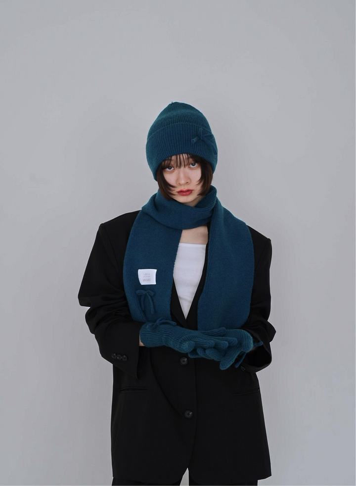 【8月26日発送予定】ribbon knit 3piece set
