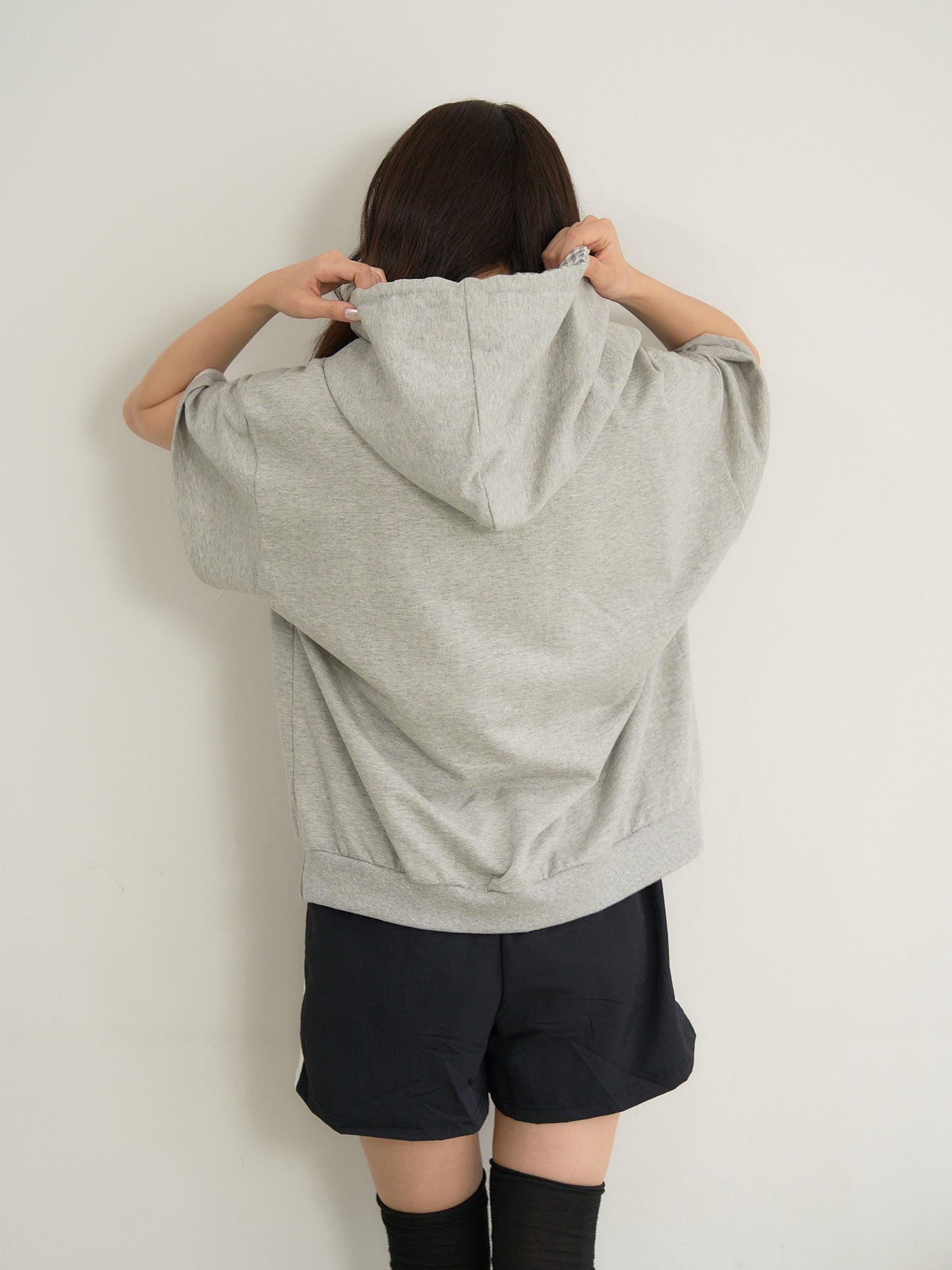 check hood tee