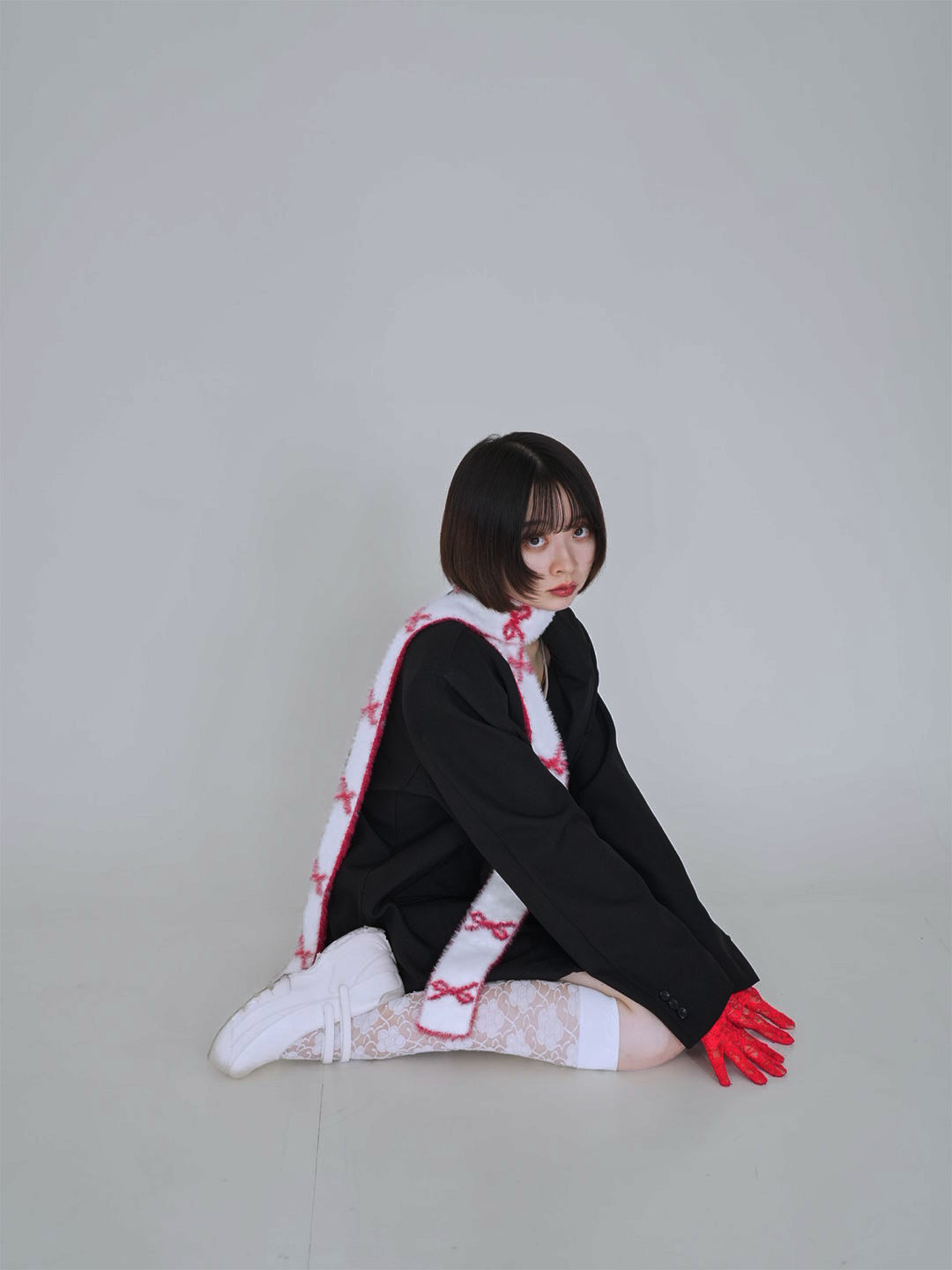ribbon fur scarf
