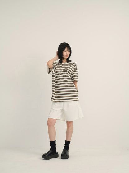 waist check cargo half pants