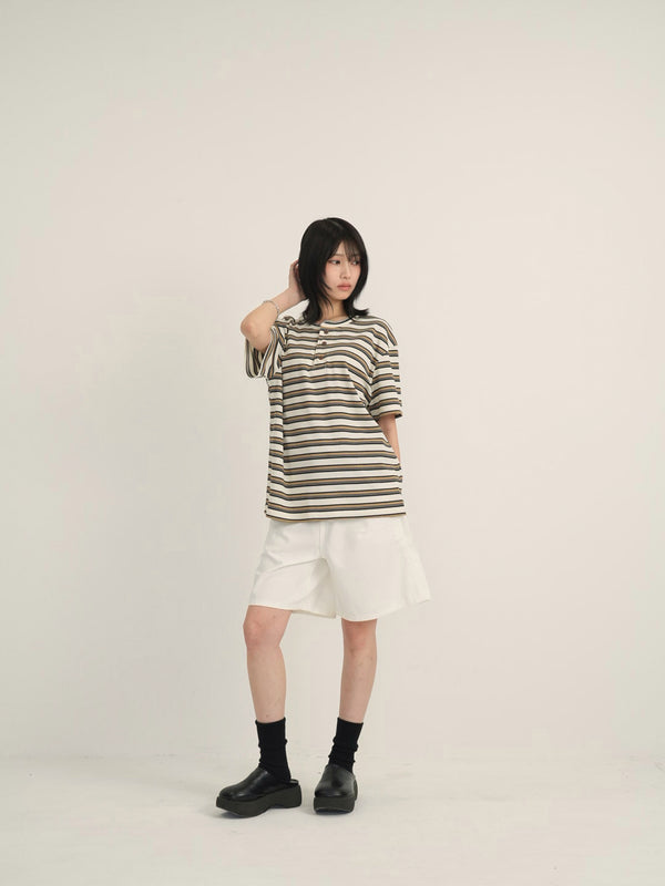 waist check cargo half pants