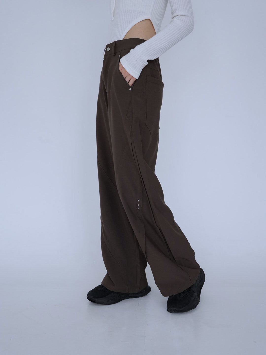 【8月29日発送予定】stitched wide pants