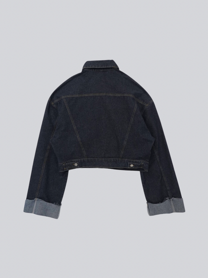 cropped denim jacket