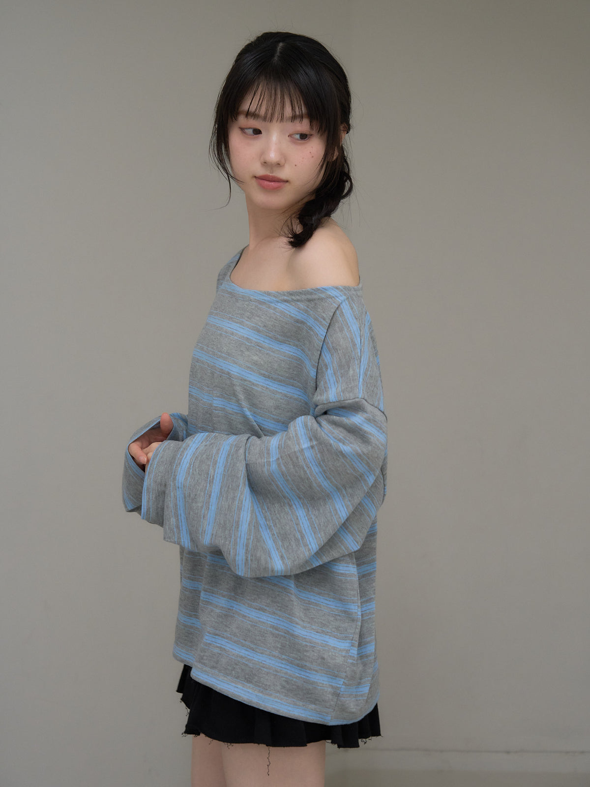 long sleeve border tee