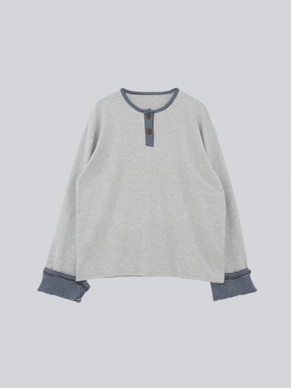 border henley long sleeve tee