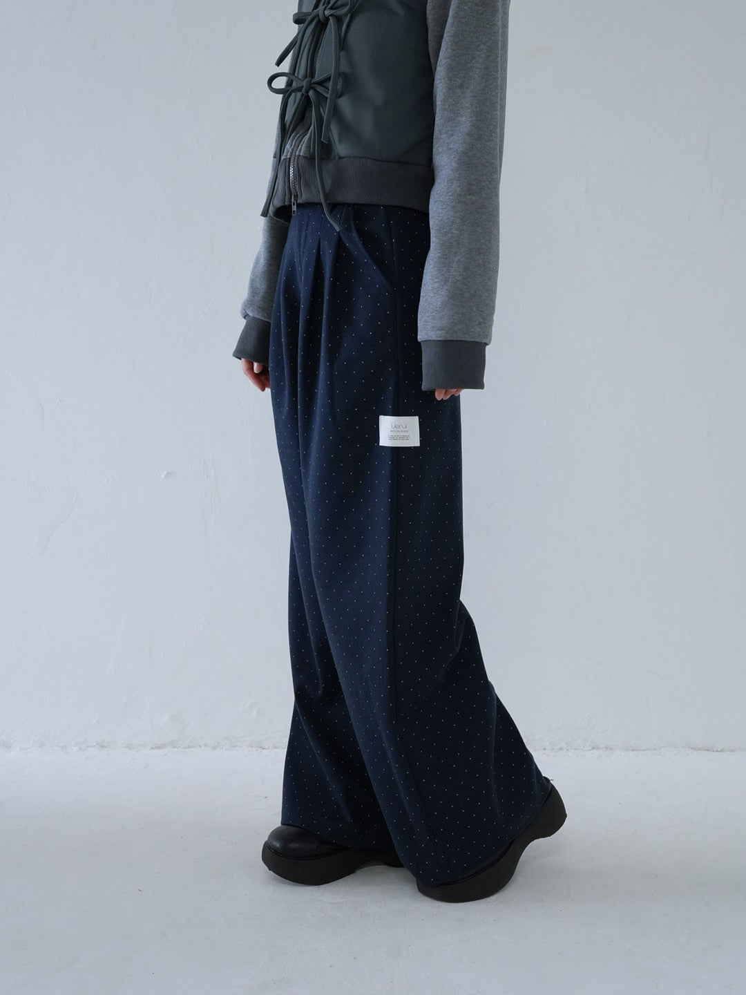 【 10月上旬発送予定 】dot pattern wide slacks