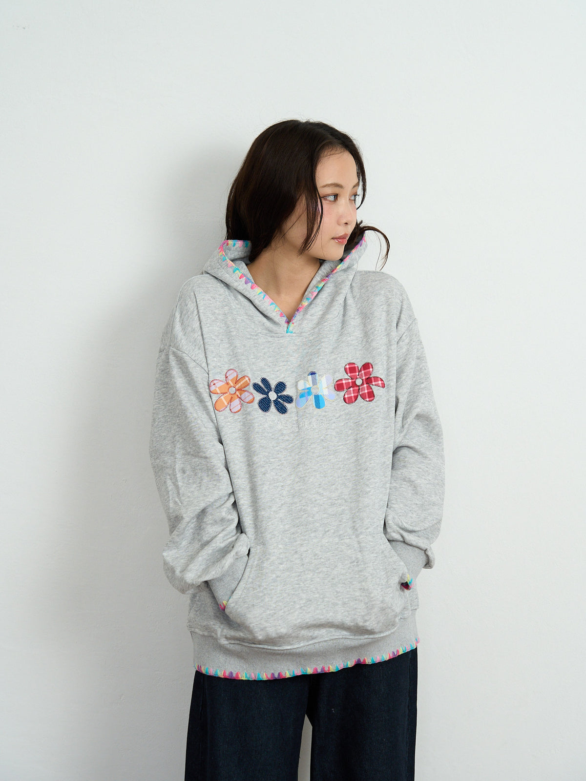 flower patch hoodie