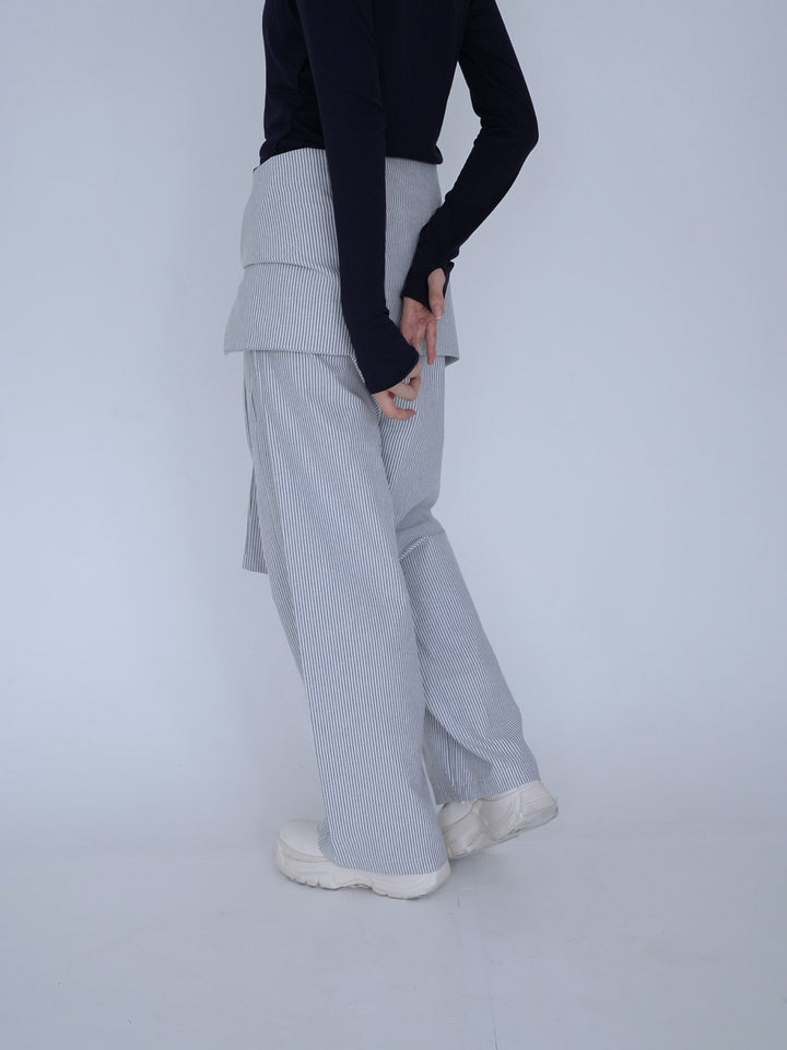 【8月26日発送予定】waist ribbon wide pants