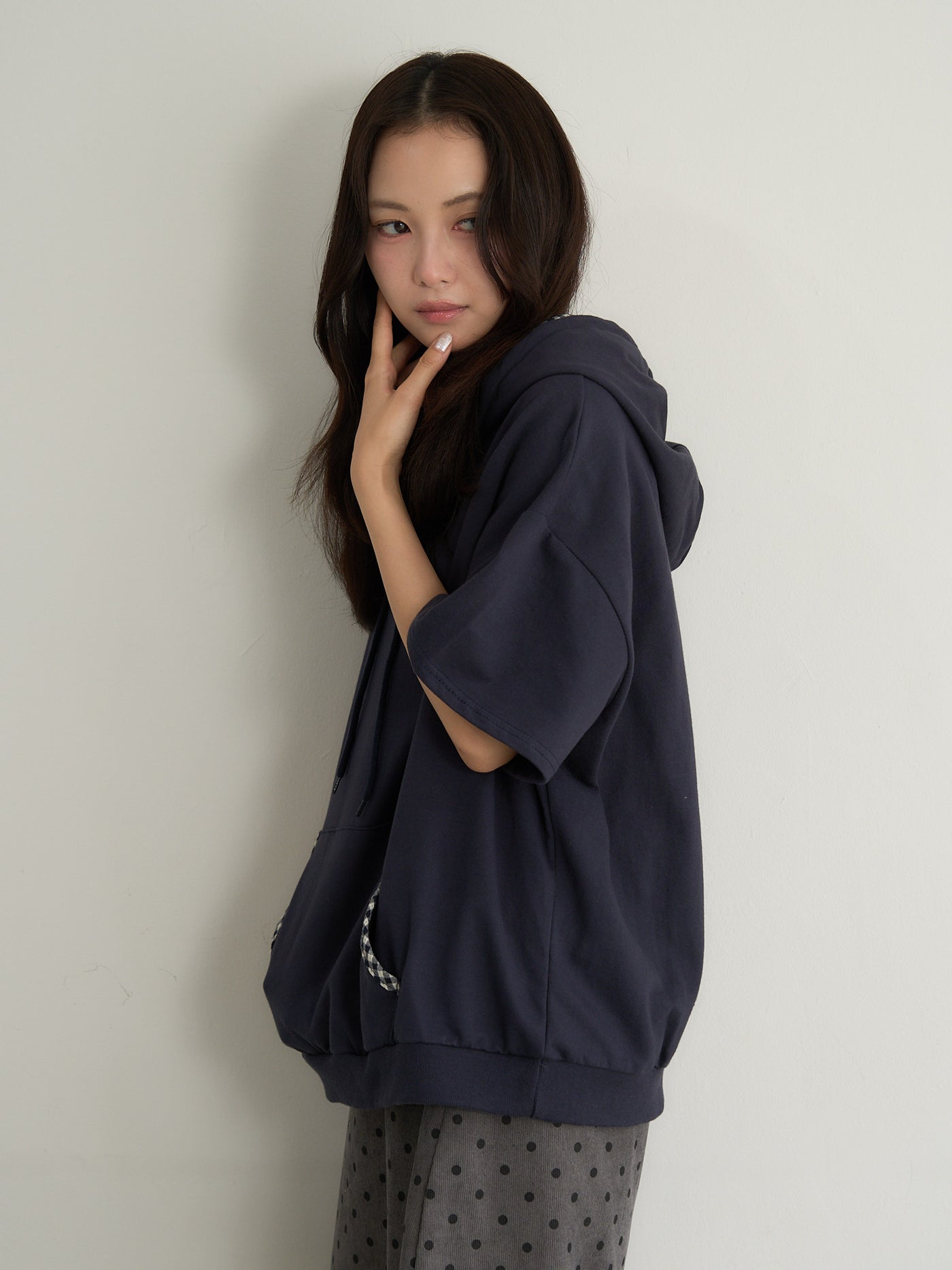 check hood tee