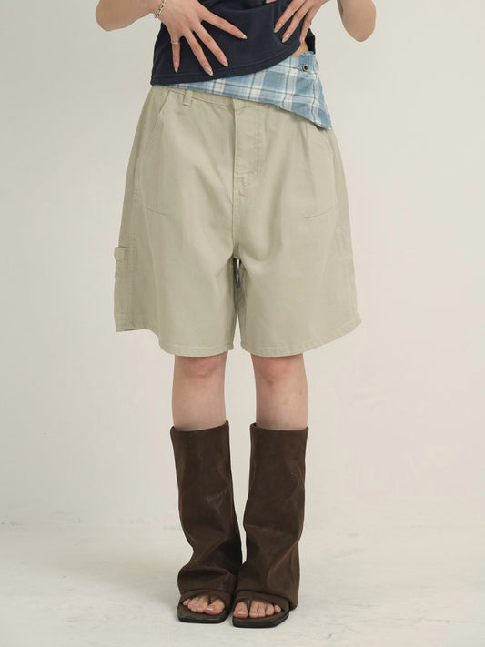 waist check cargo half pants