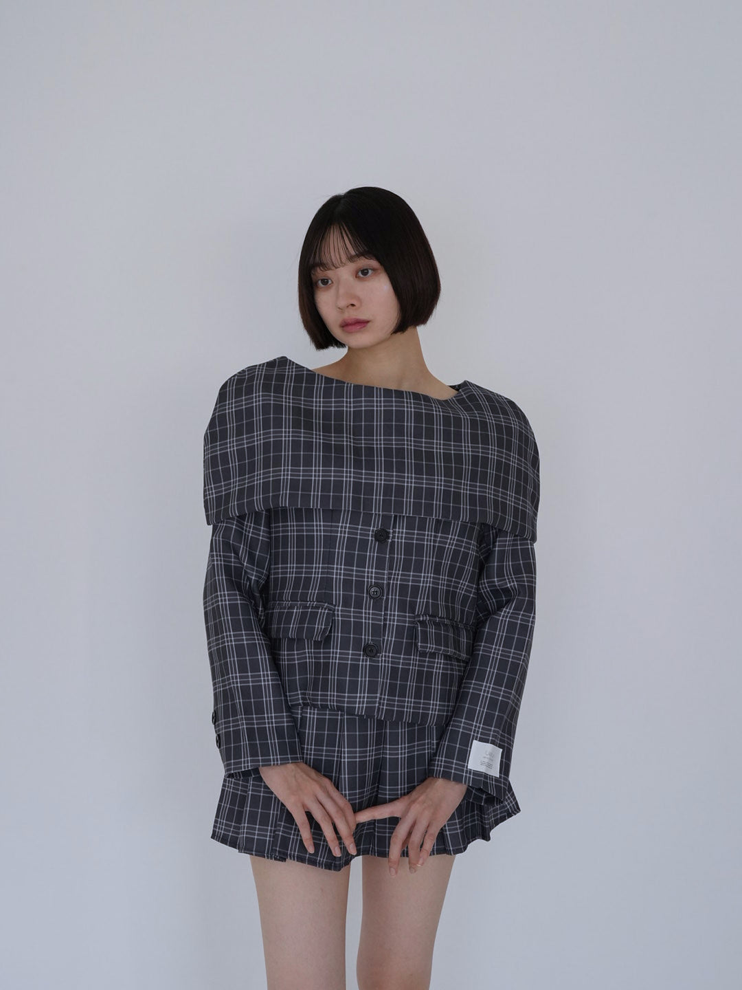 【8月26日発送予定】3piece check jacket and skirt