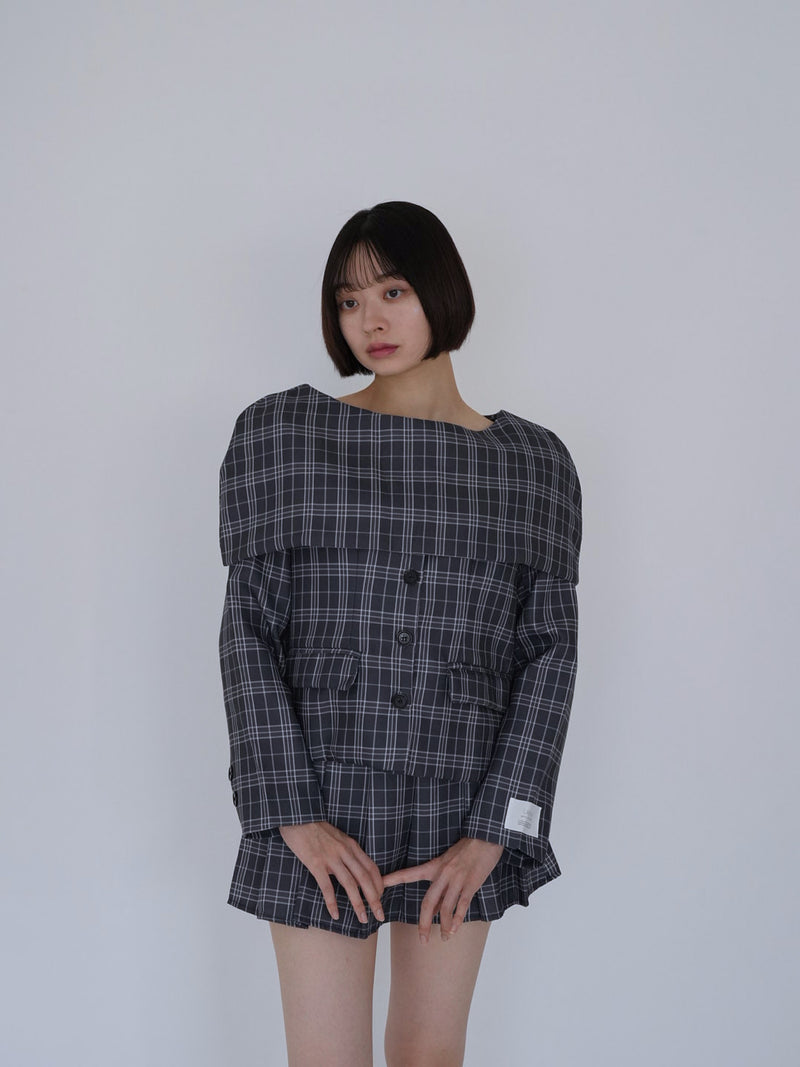 【8月26日発送予定】3piece check jacket and skirt