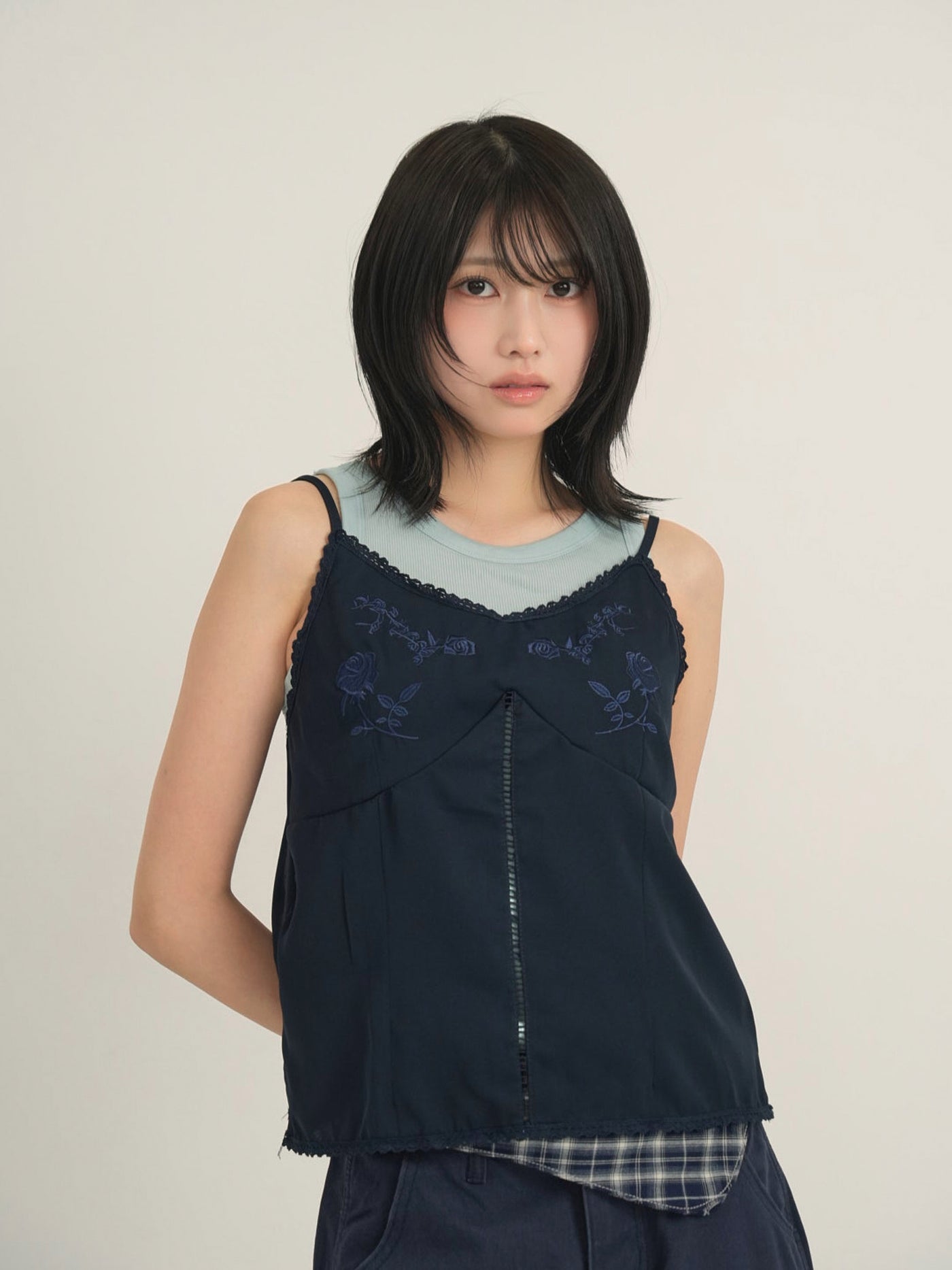 embroidery cami top