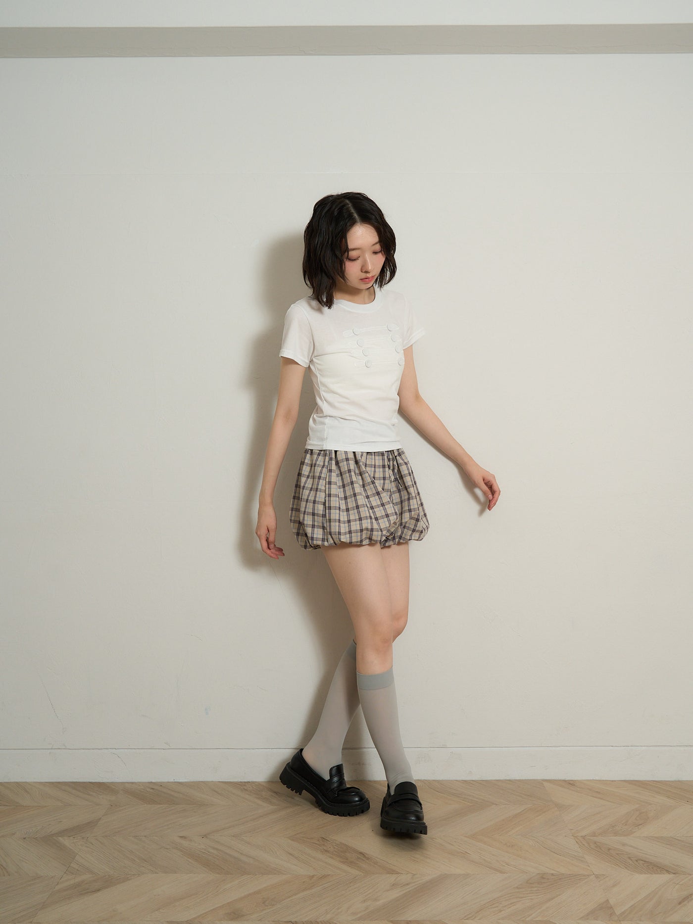 check shirt set