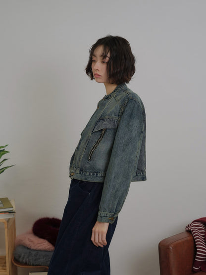 short denim jacket