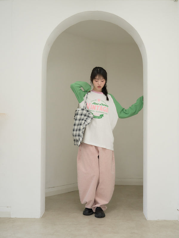 wide color pants
