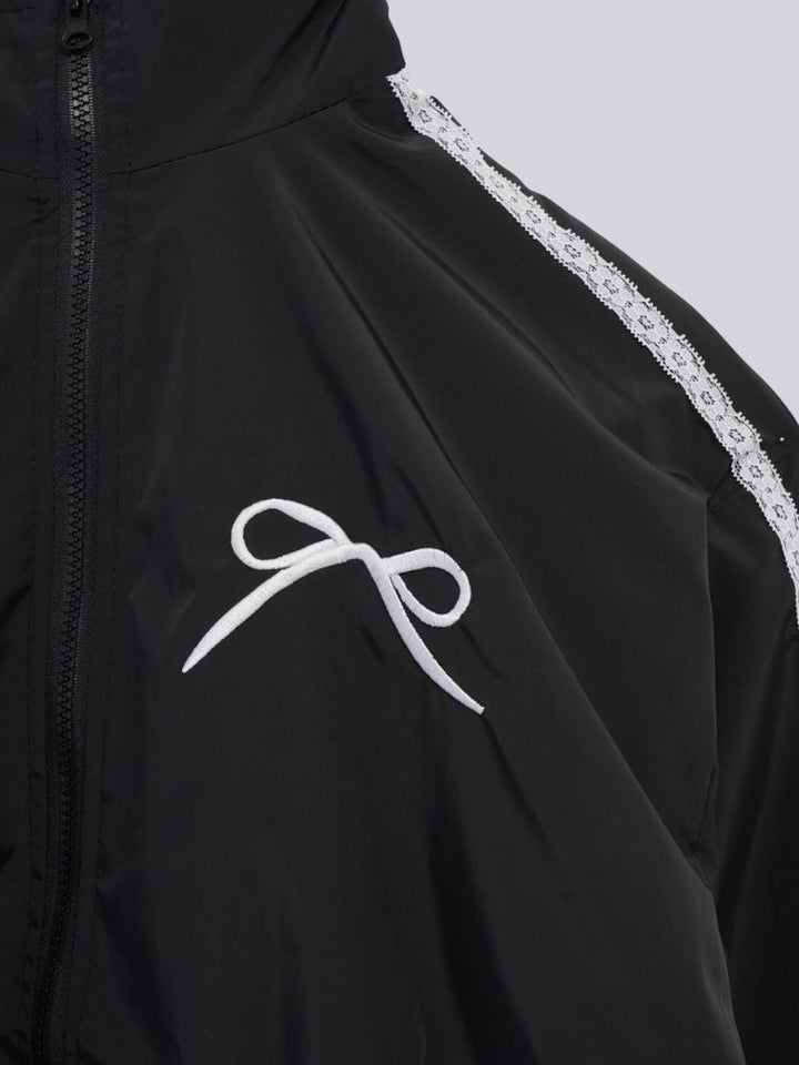 side lace line blouson