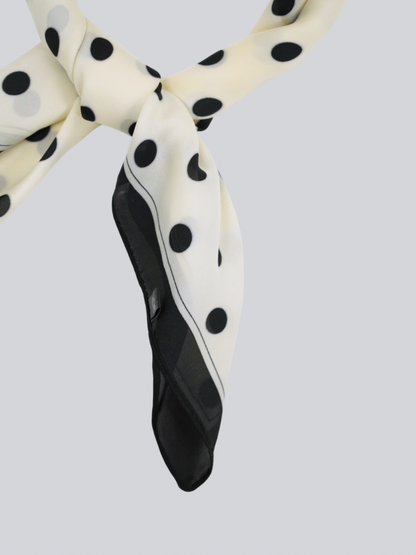 dot silk scarf