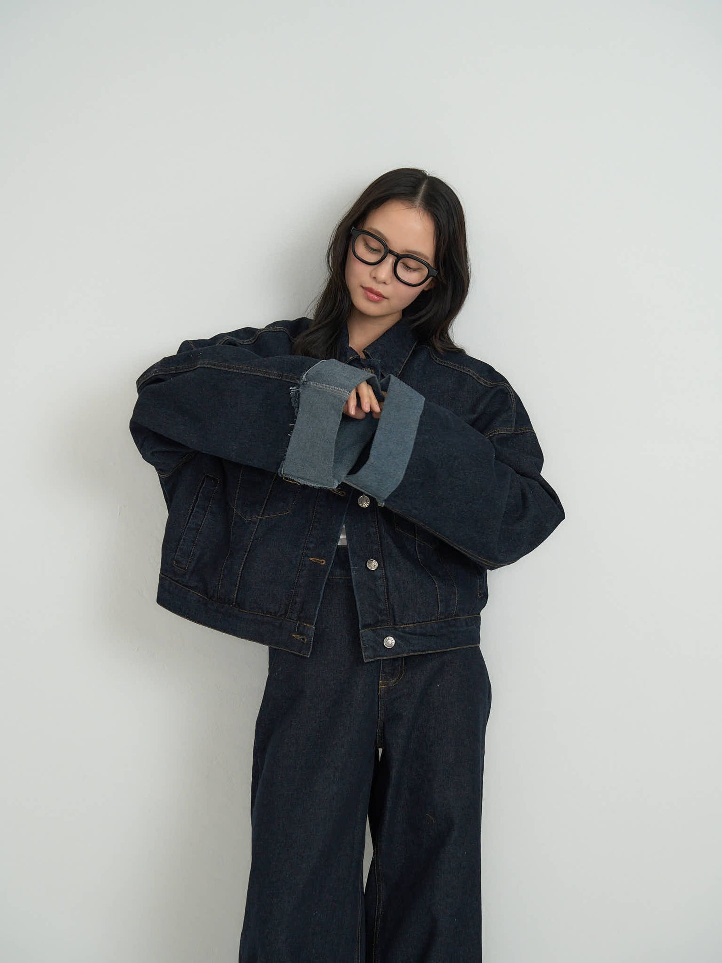 cropped denim jacket