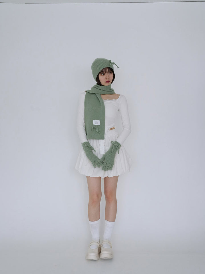 【8月26日発送予定】ribbon knit 3piece set