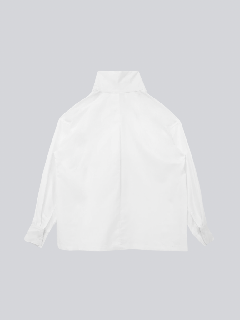 stand collar oversize shirt