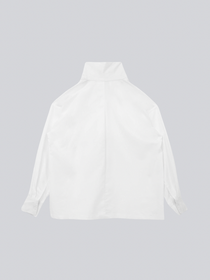 stand collar oversize shirt