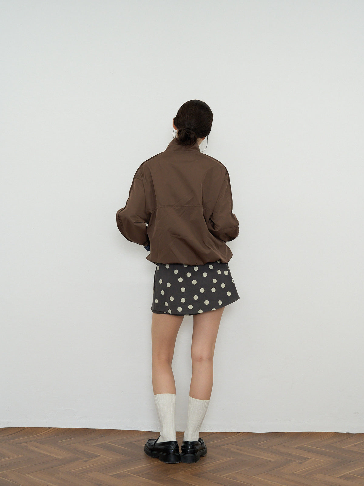 stand collar blouson