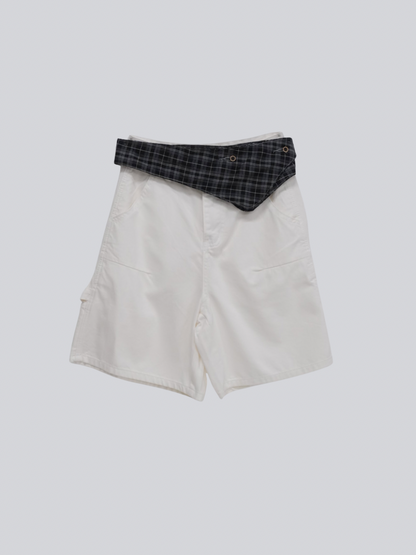 waist check cargo half pants