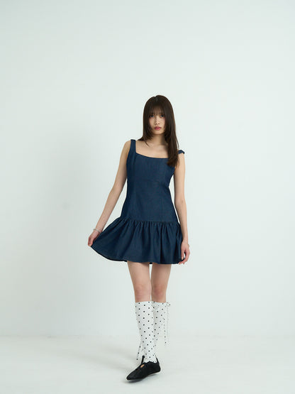 polka dot lace-up leg warmers