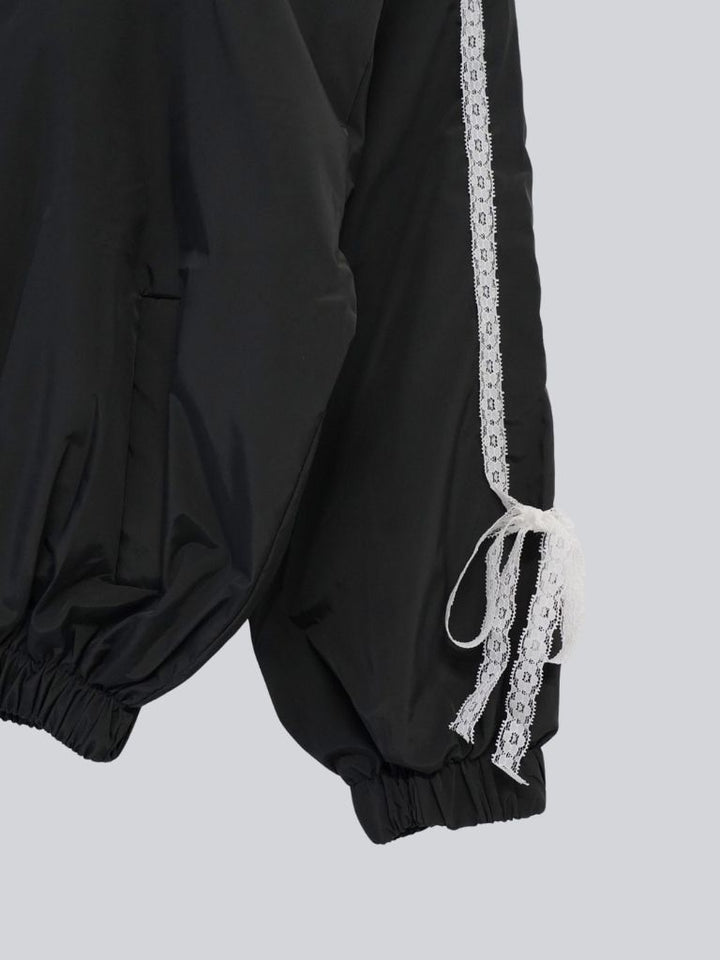 side lace line blouson