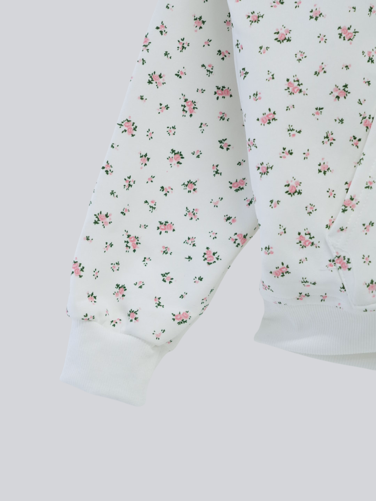 【 10月上旬発送予定 】tiny floral frill hoodie