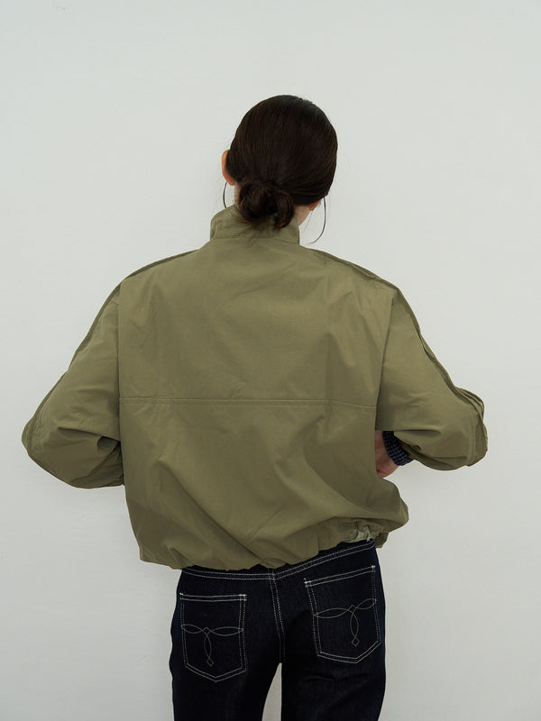 stand collar blouson