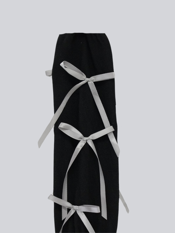 slouchy tie-up thigh socks